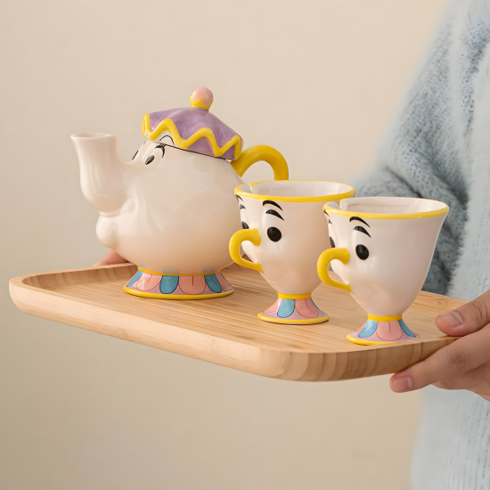 Beauty and the Beast Porcelain Set 3 Pcs